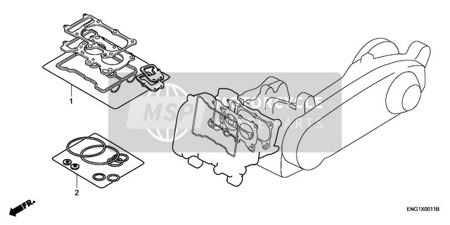 Honda FJS600 2002 Gasket Kit A for a 2002 Honda FJS600